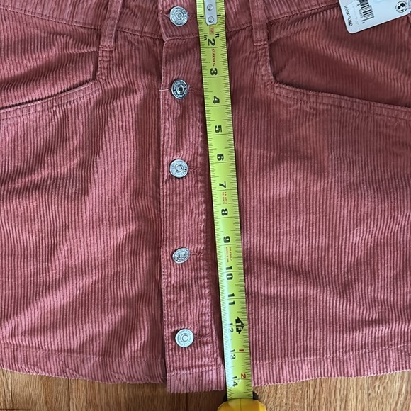 Free People Corduroy Mini Skirt Button Down - Picture 7 of 8